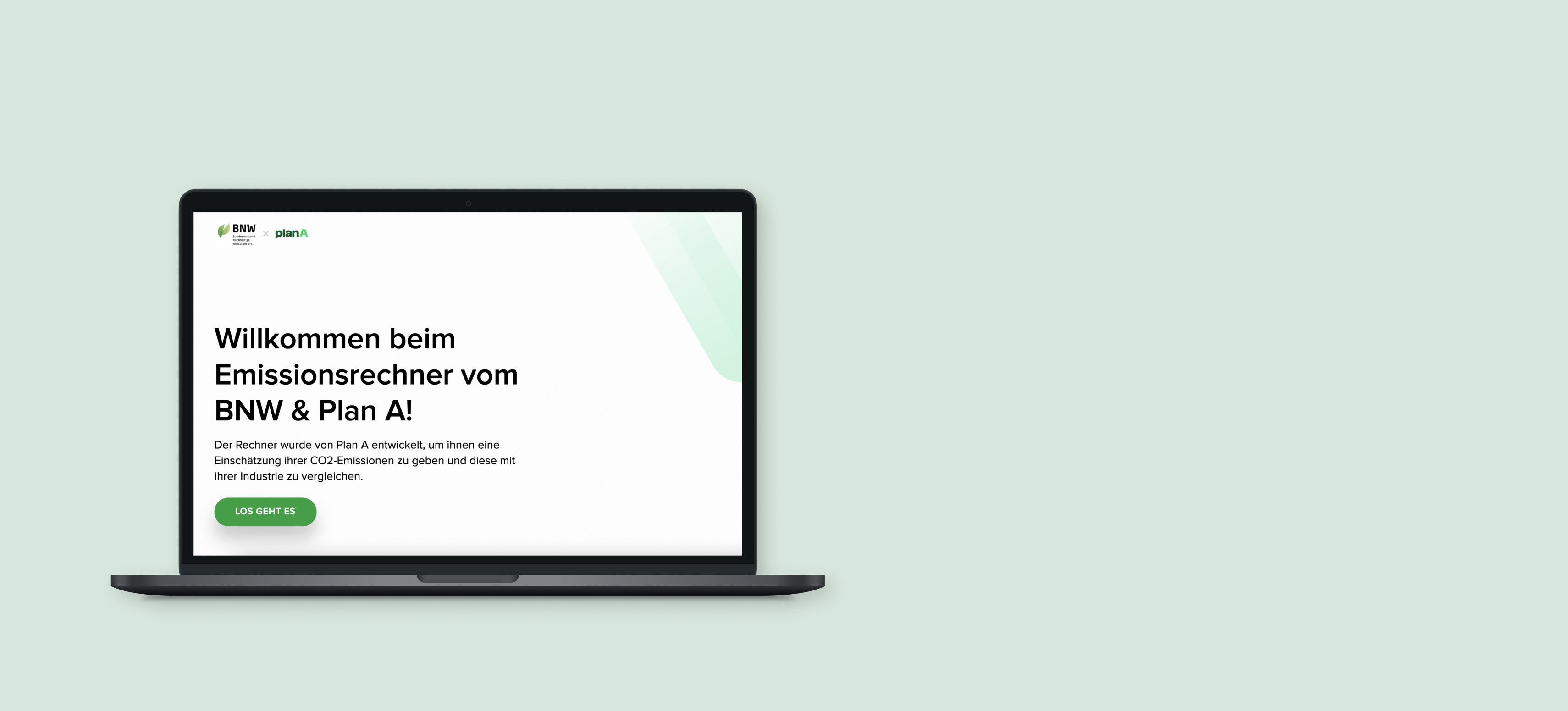 Emissionsrechner von BNW und Plan A