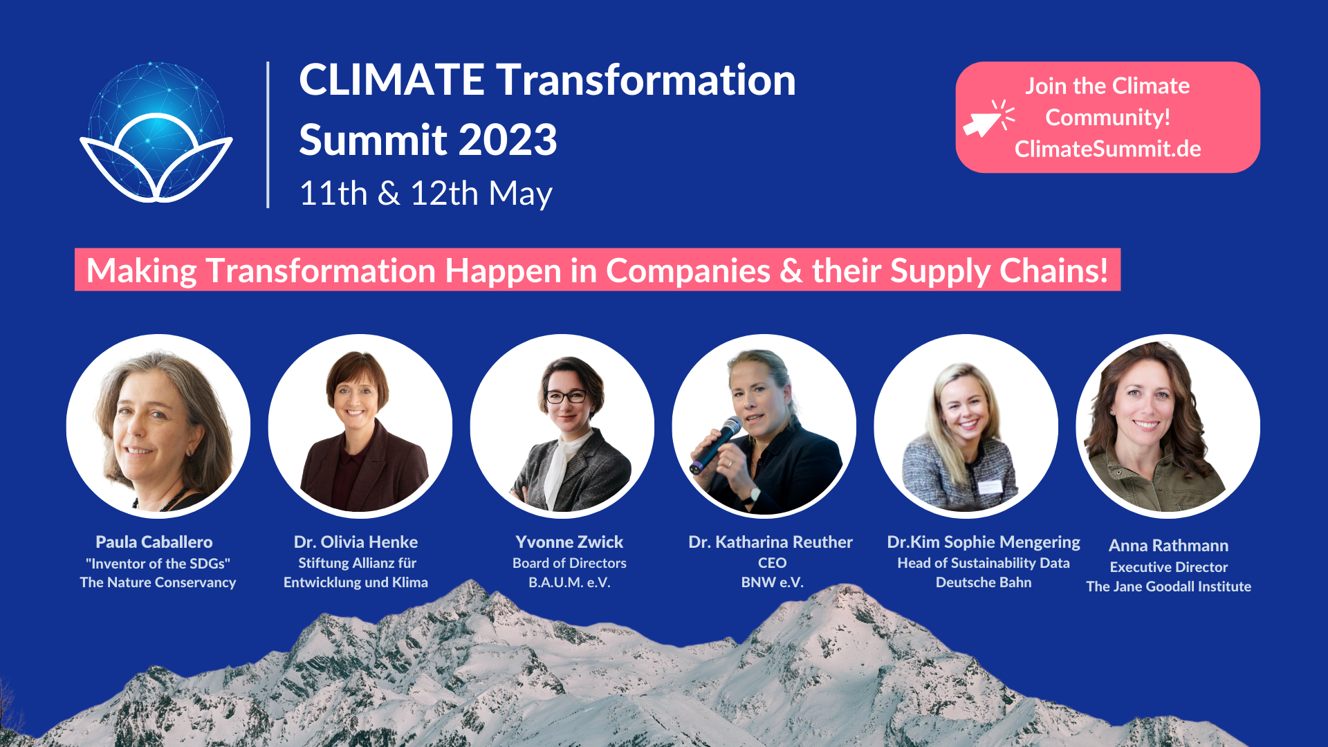 Speakerinnen des Climate Transformation Summit