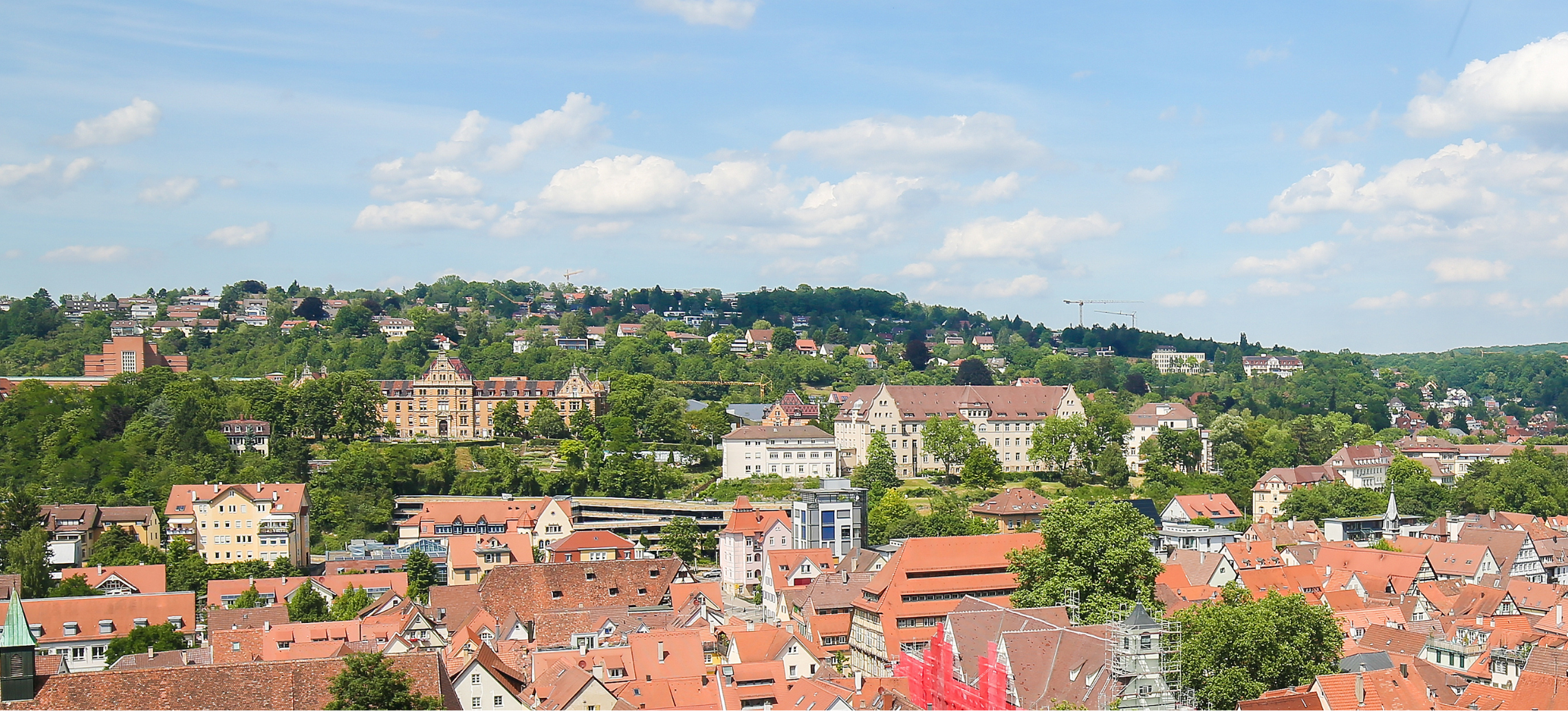 Panoramaaufnahme von Tübingen