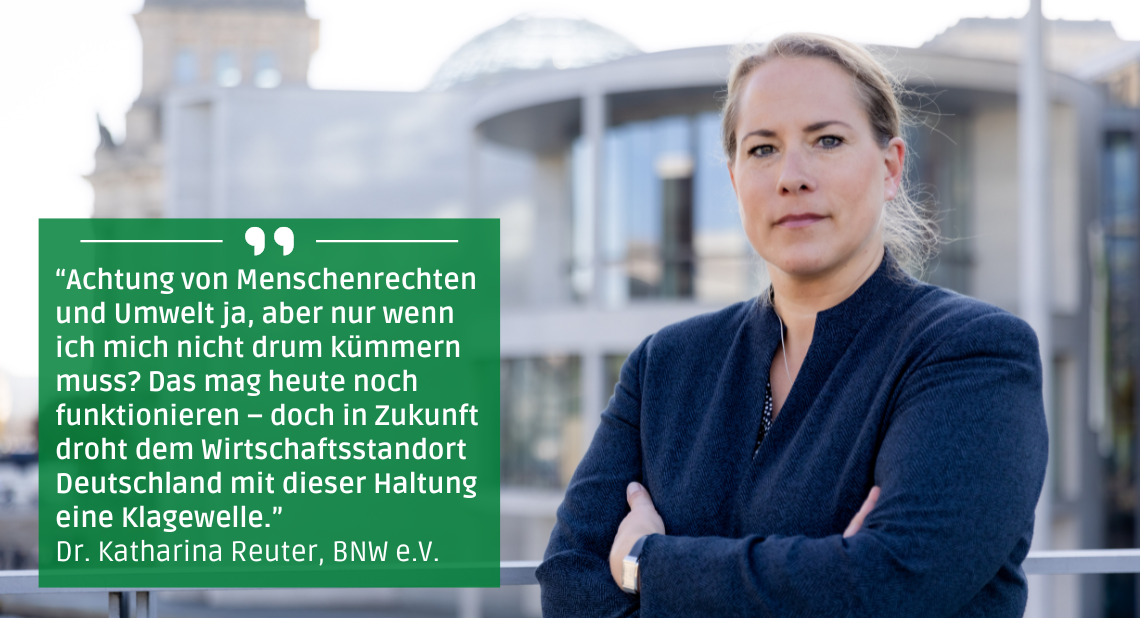 Achtung von Menschenrechten und Umwelt ja, aber nur wenn ich mich nicht drum kümmern muss?