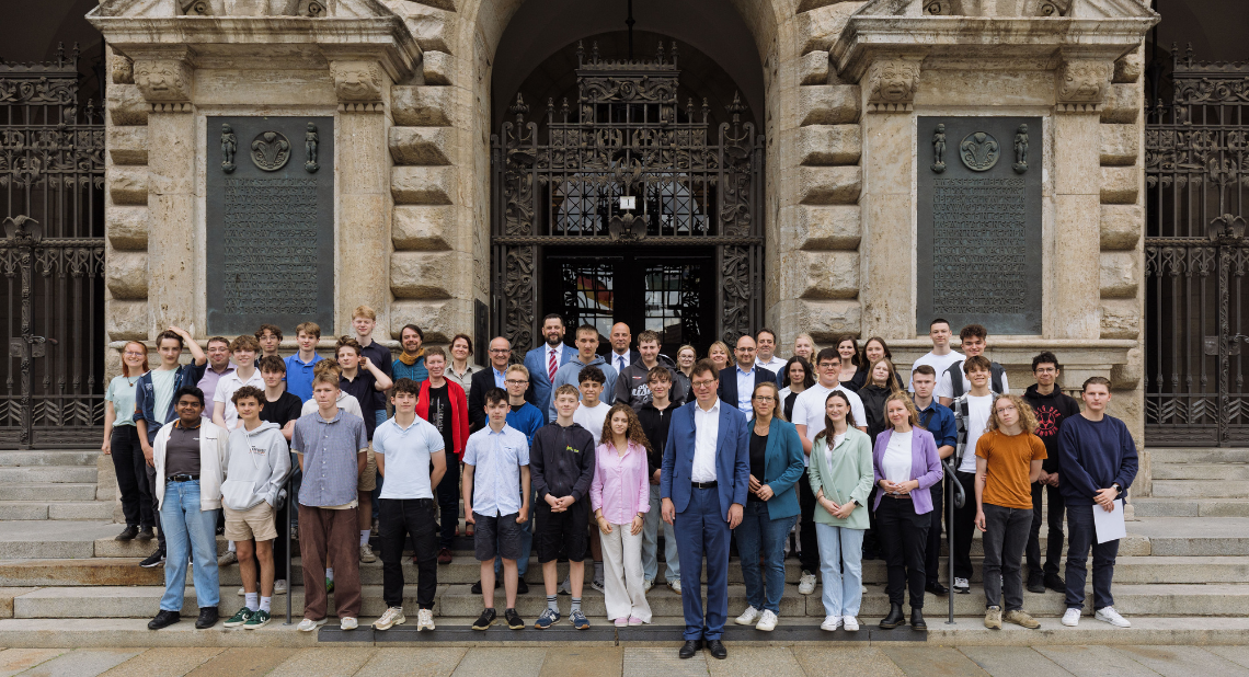 Gruppenbild Abschluss der Umweltprofis von morgen Sachsen
