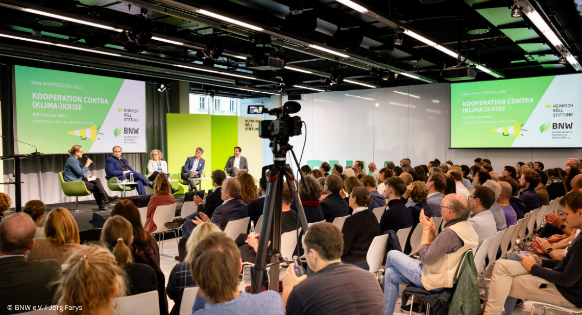 Bild des politischen Panels auf der Jahrestagung des BNW