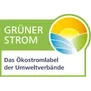 Logo von Grüner Strom Label. "Das Ökostromlabel der Umweltverbände"
