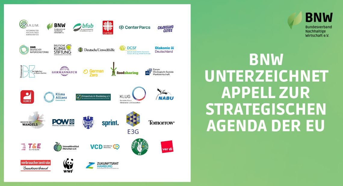 BNW unterzeichnet Appell zur Strategischen Agenda der EU