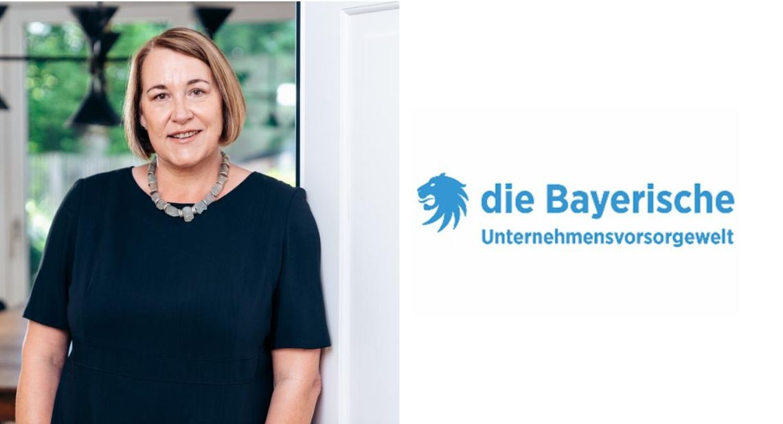 Foto von Ute Thoma und Logo von die Bayerische