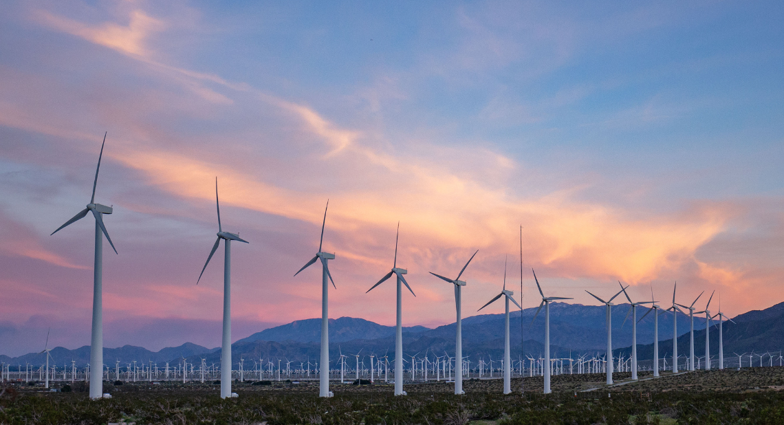 Bild von einem Windpark