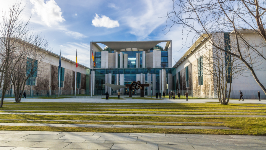 Das Bundeskanzleramt in Berlin