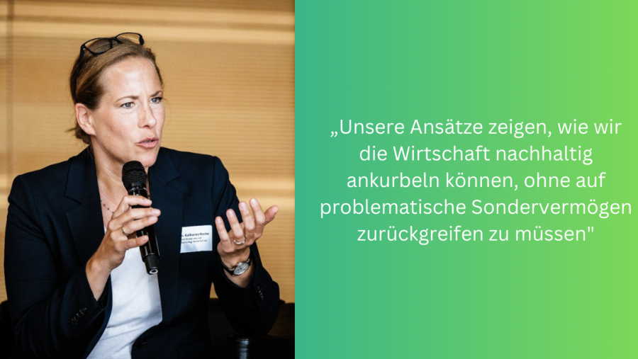 Unsere Ansätze zeigen, wie wir die Wirtschaft nachhaltig ankurbeln können, ohne auf problematische Sondervermögen zurückgreifen zu müssen