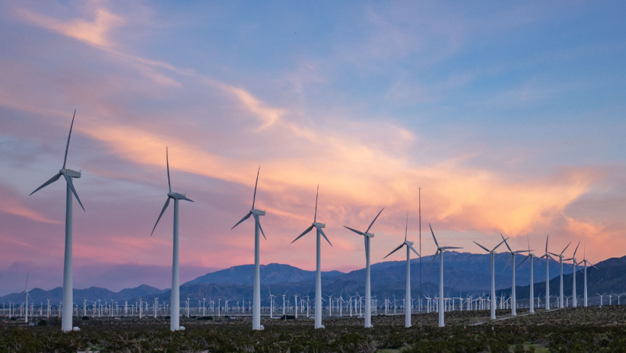 Bild von einem Windpark