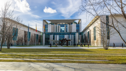 Das Bundeskanzleramt in Berlin