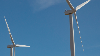 Foto von Windrädern