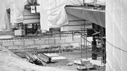 Brücke im Bau