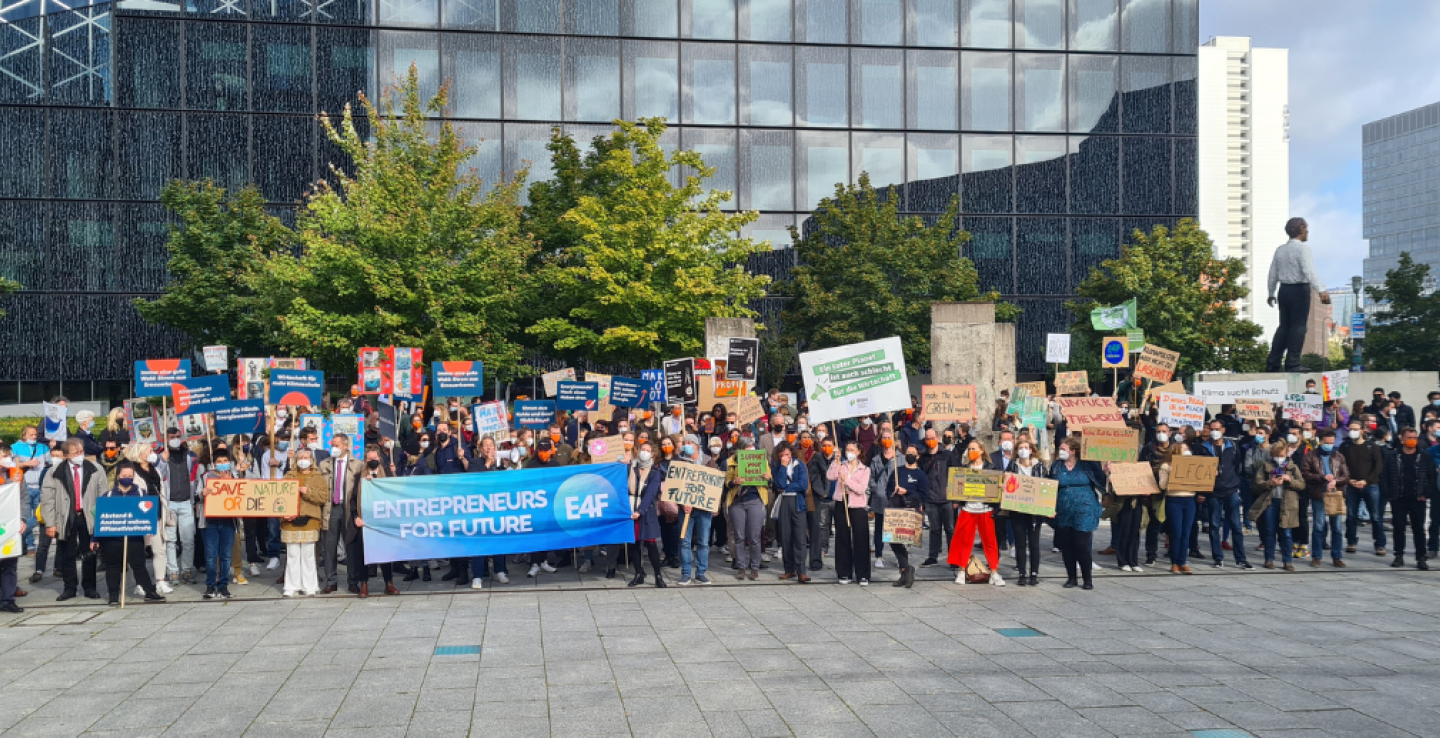 E4F Pressefoto Unternehmensstreik