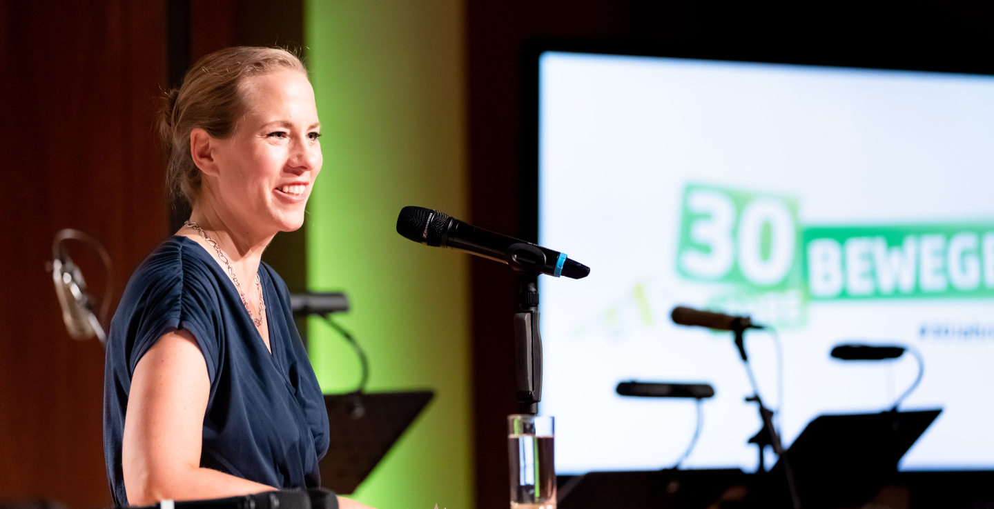 Katharina Reuter auf dem 30. BNW-Jubiläum