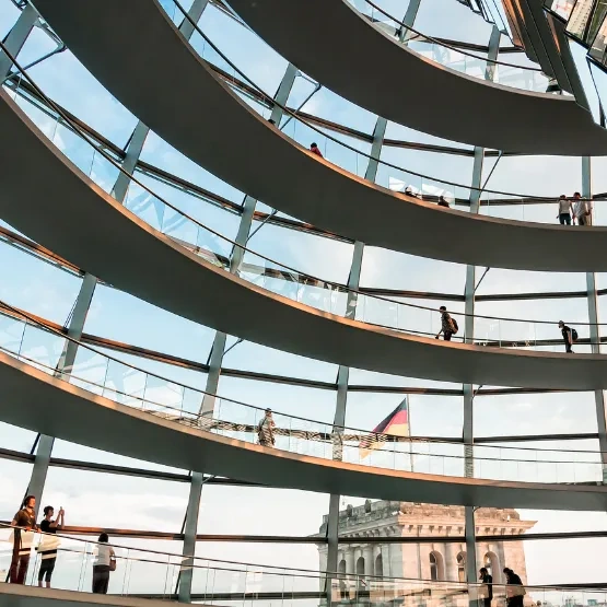 Kuppel im Reichstag Berlin